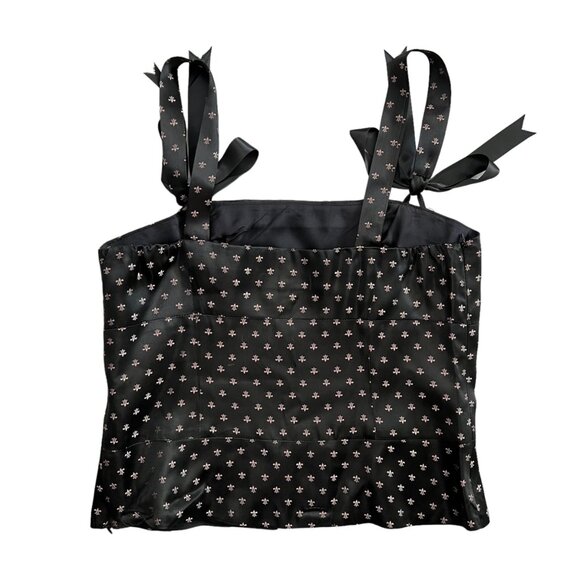 Vintage Mario Balthazar Womens Satin Whimsygoth Coquette‎ Bustier Top Black 12 - Picture 2 of 12